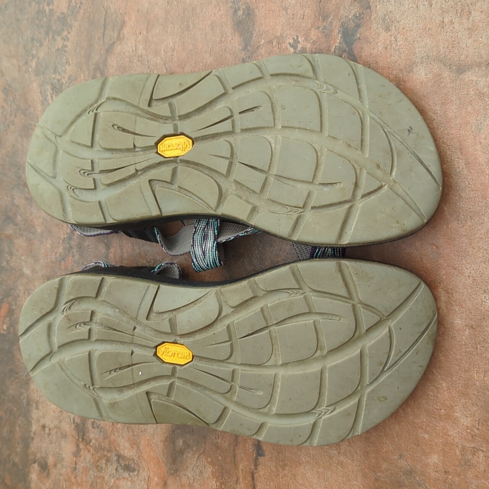 CHACO ZX2 Classic Yampa Hiking Comfort Sport Sandals Blue Chevron Women’s size 6 - Picture 6 of 6